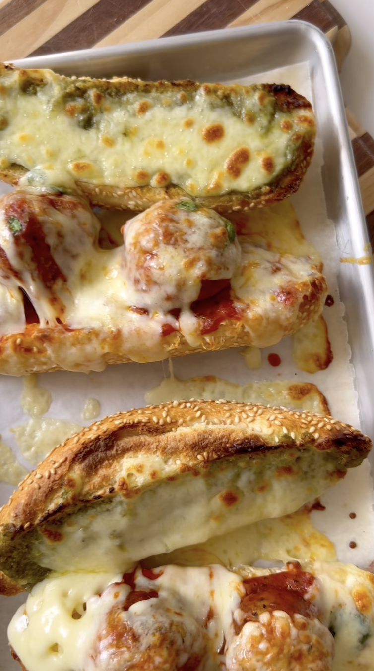 Cheesy Italian-Style Meatball Subs