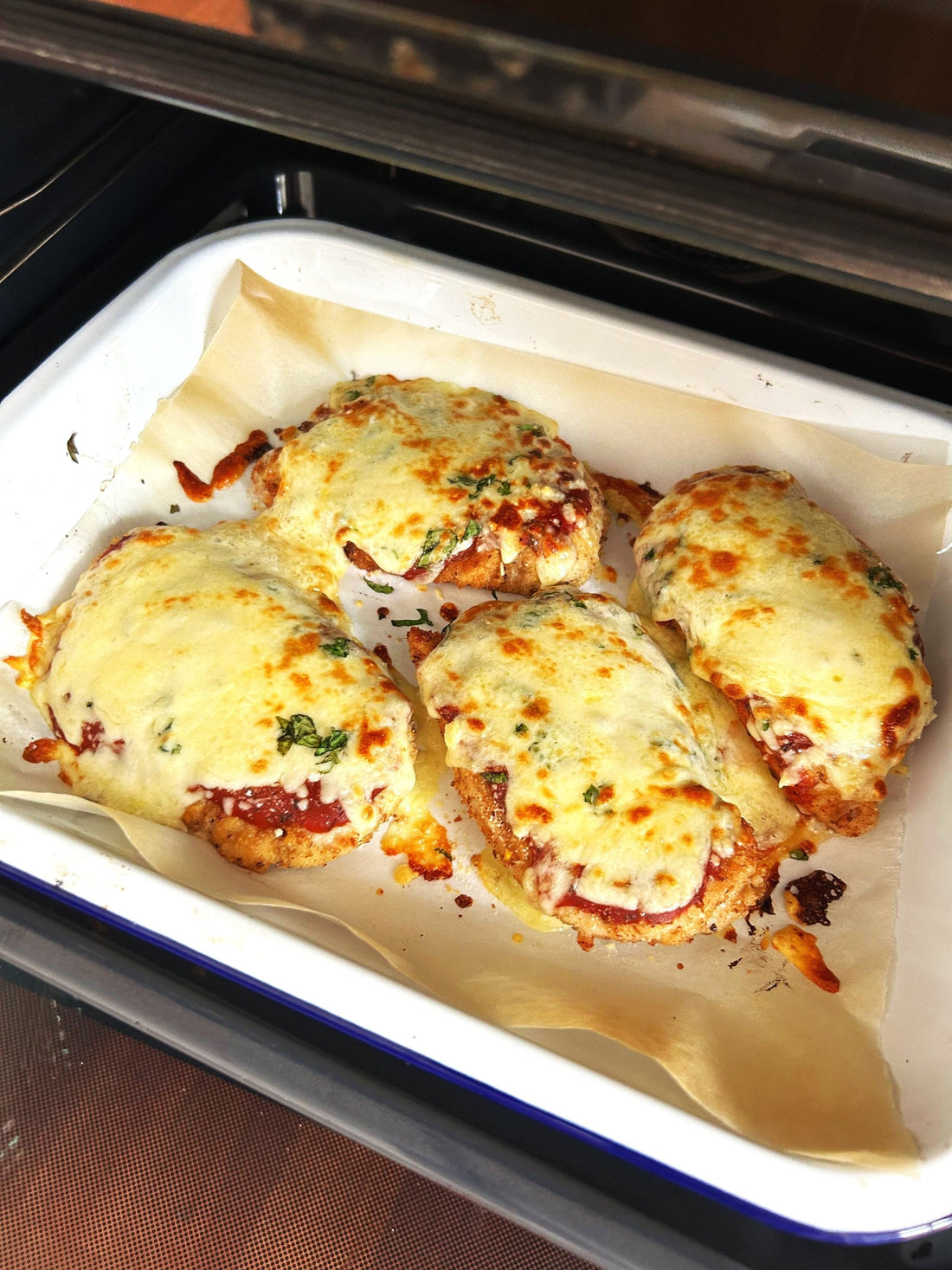 Crispy Mediterranean Chicken Parmigiana