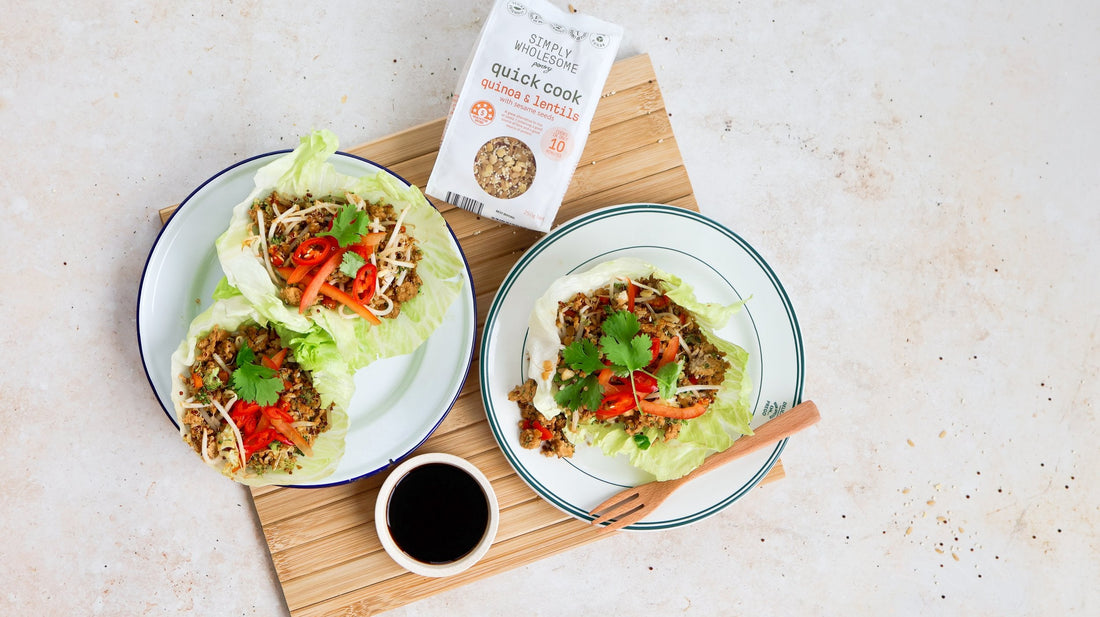 One Pan Quinoa, Chicken & Ginger San Choi Bow 
