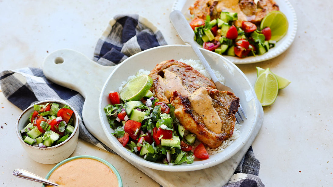 Butter Masala Lamb with Cucumber Salsa &amp; Rice