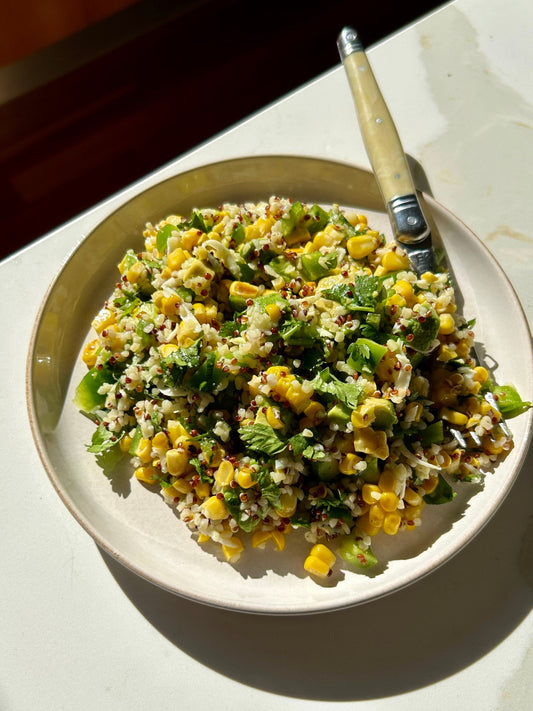 Charred Corn, Avocado and Quinoa Salad
