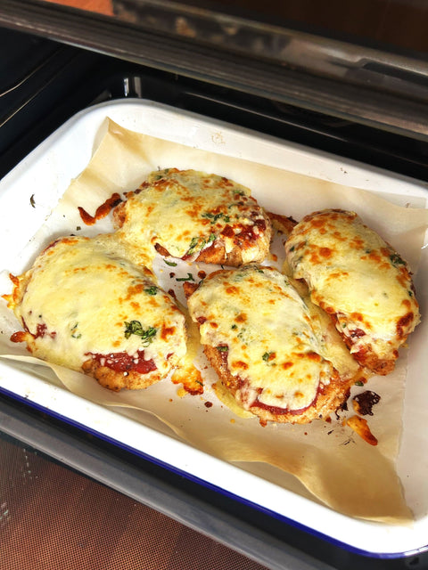 Crispy Mediterranean Chicken Parmigiana