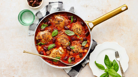 Mediterranean Chicken with Olives and Red Peppers