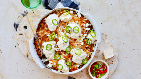 Mexican Chicken Pasta Bake