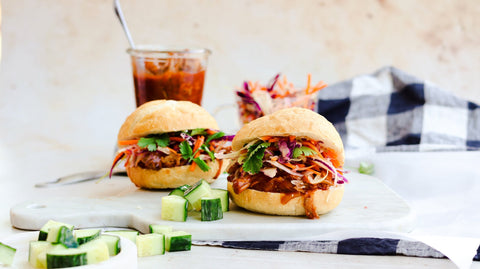 Mexican Slow Cooked Pulled Pork Rolls