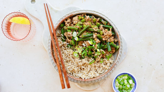 Pork Stir Fry with Green Beans &amp; Edamame