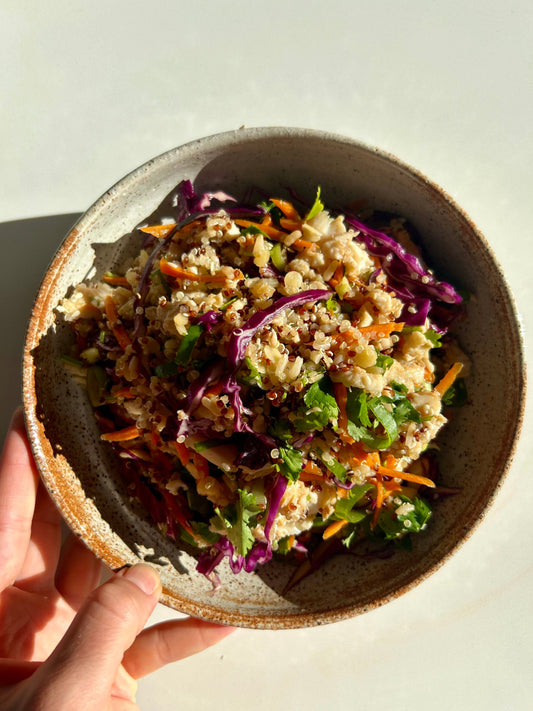 Sesame Ginger Chicken Quinoa Bowl