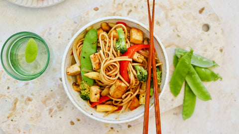 Teriyaki Tofu Noodle Stir-fry