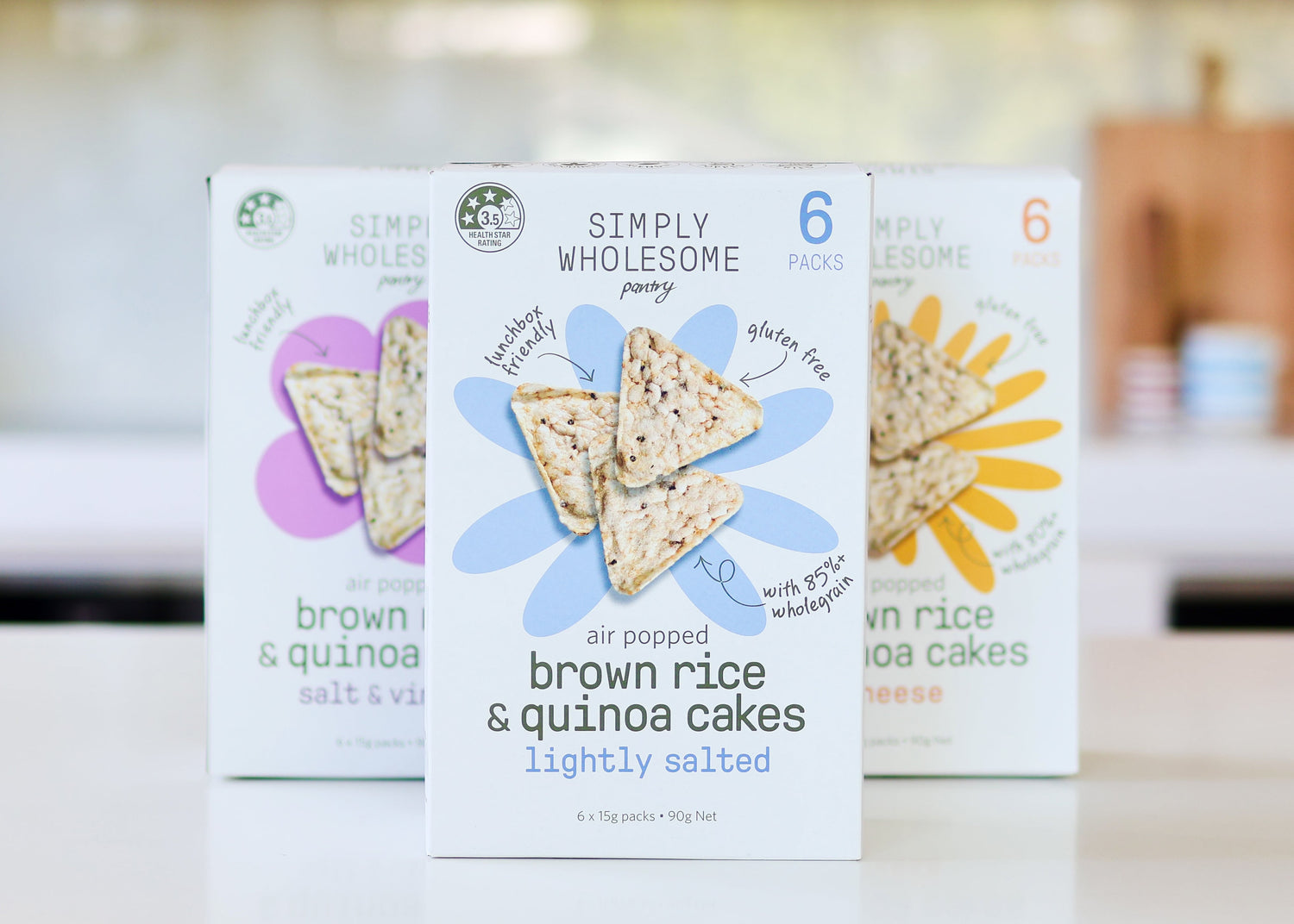 Air Popped Rice & Quinoa Cakes