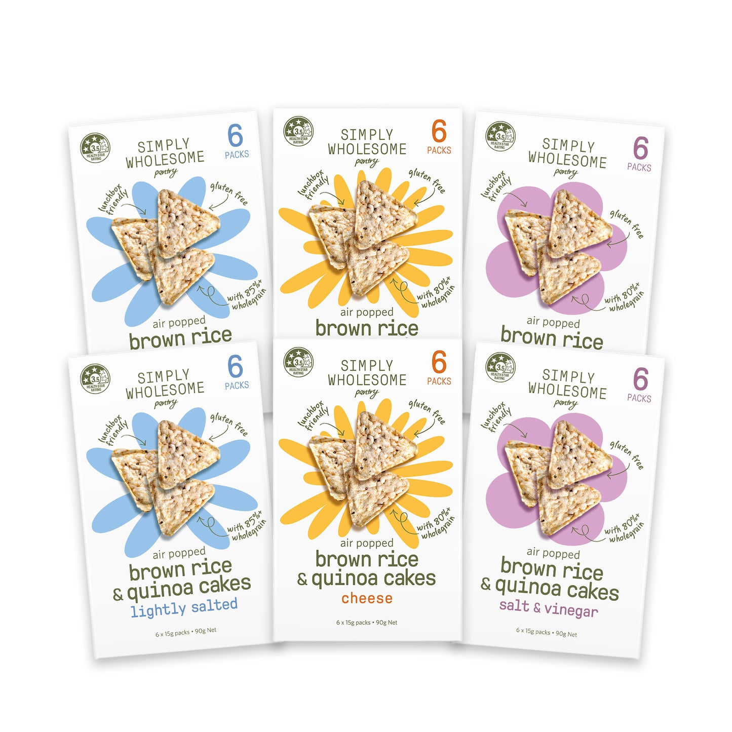 Air Popped Brown Rice & Quinoa Cakes: The Full Set