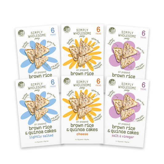 Air Popped Brown Rice & Quinoa Cakes: The Full Set