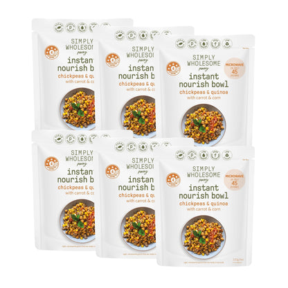 Nourish Bowl Chickpeas & Quinoa with Carrot & Corn - 6 Pack Bundle