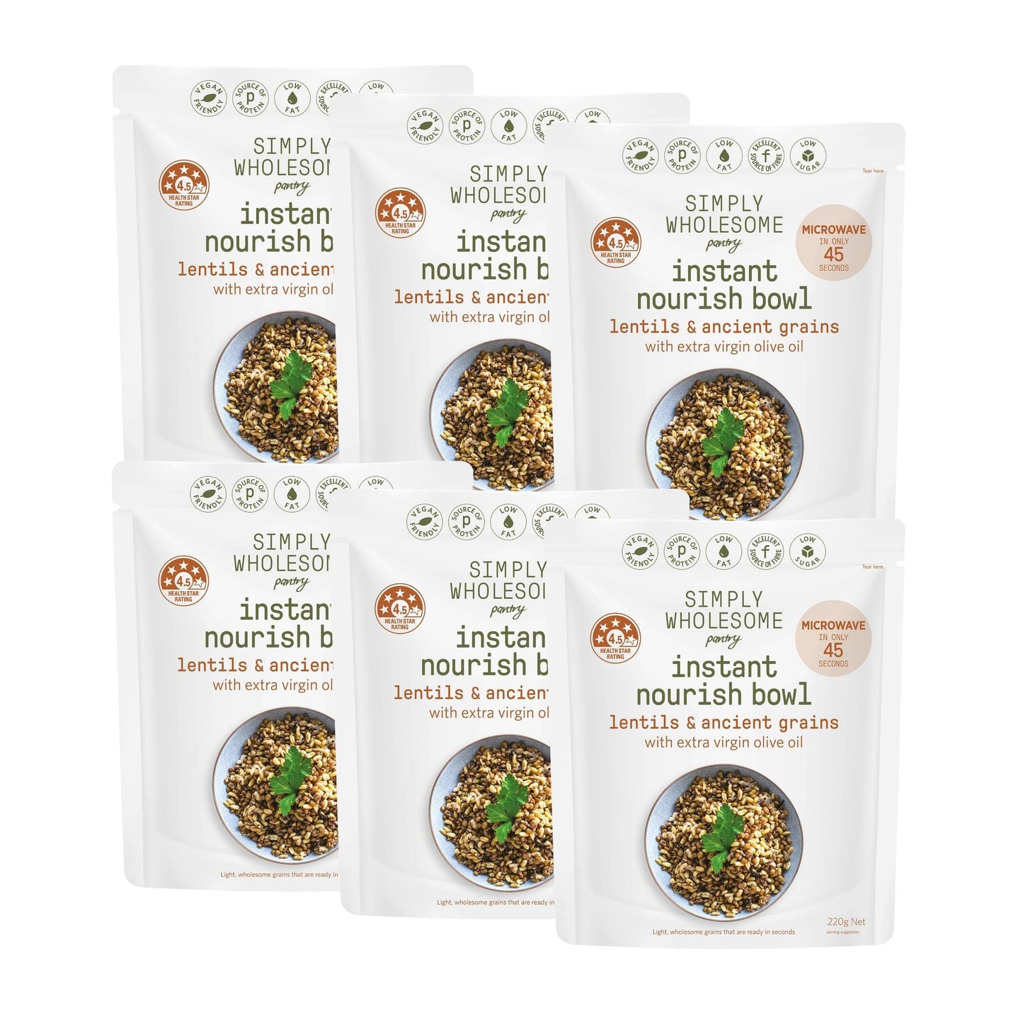 Nourish Bowl Lentils & Ancient Grains - 6 Pack Bundle