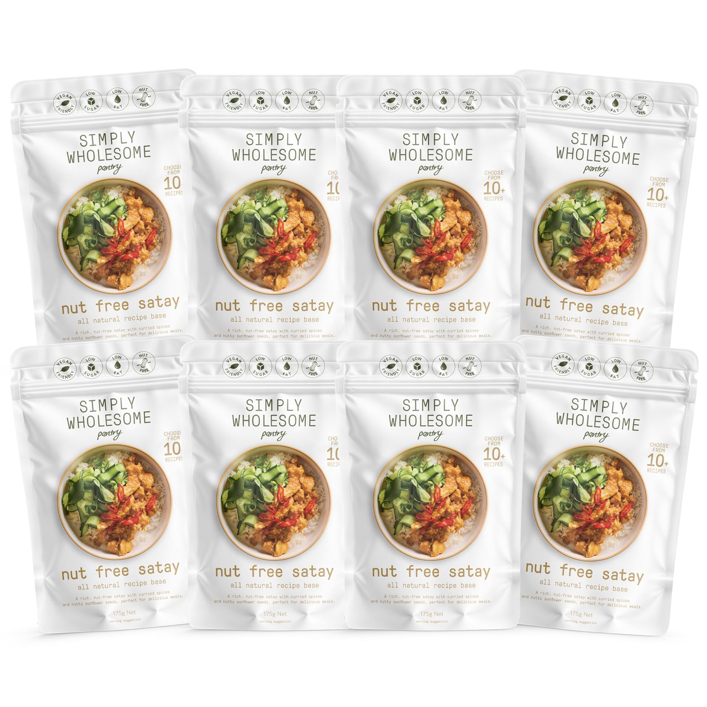 Recipe Base Nut Free Satay - 8 Pack Bundle