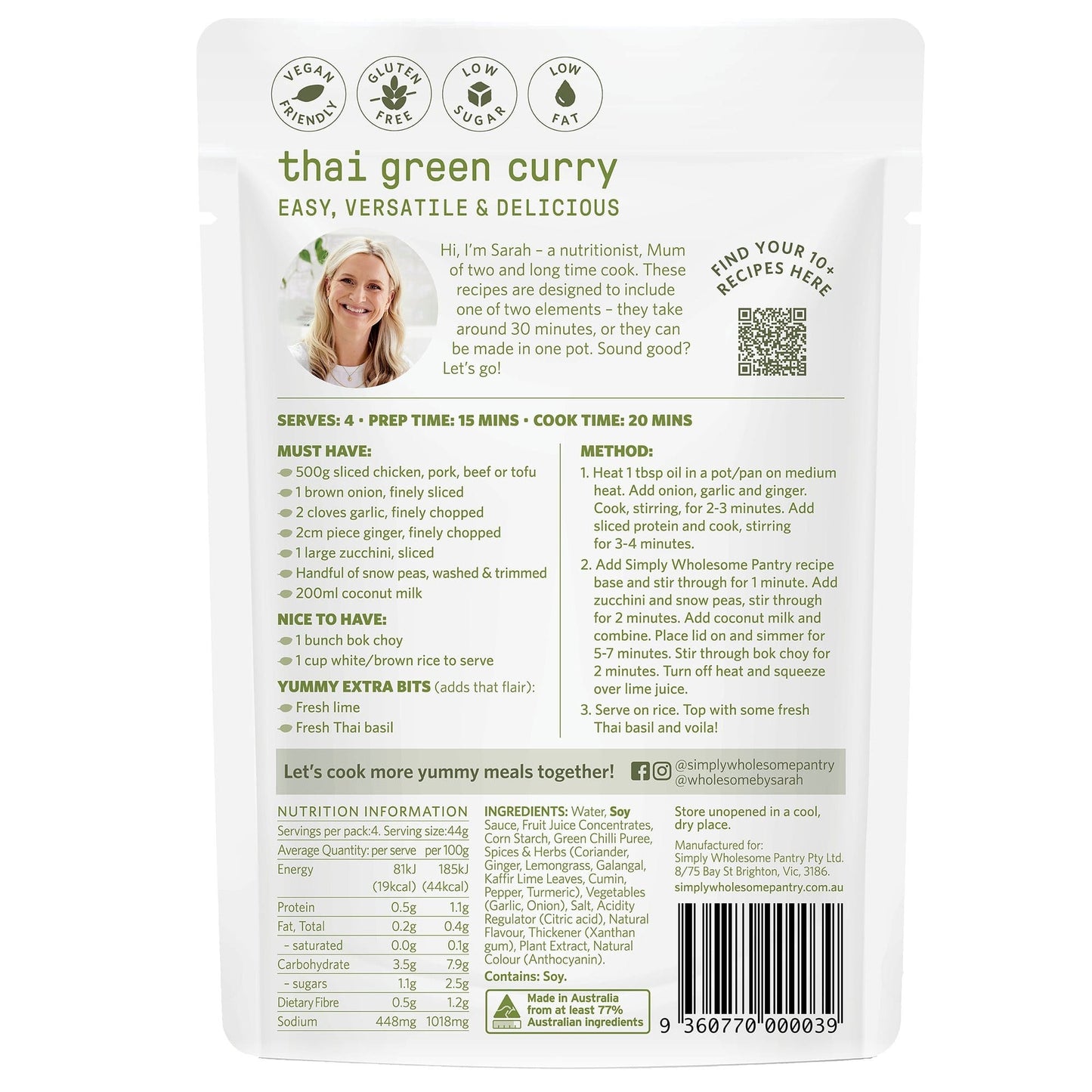 Recipe Base Thai Green Curry - 8 Pack Bundle