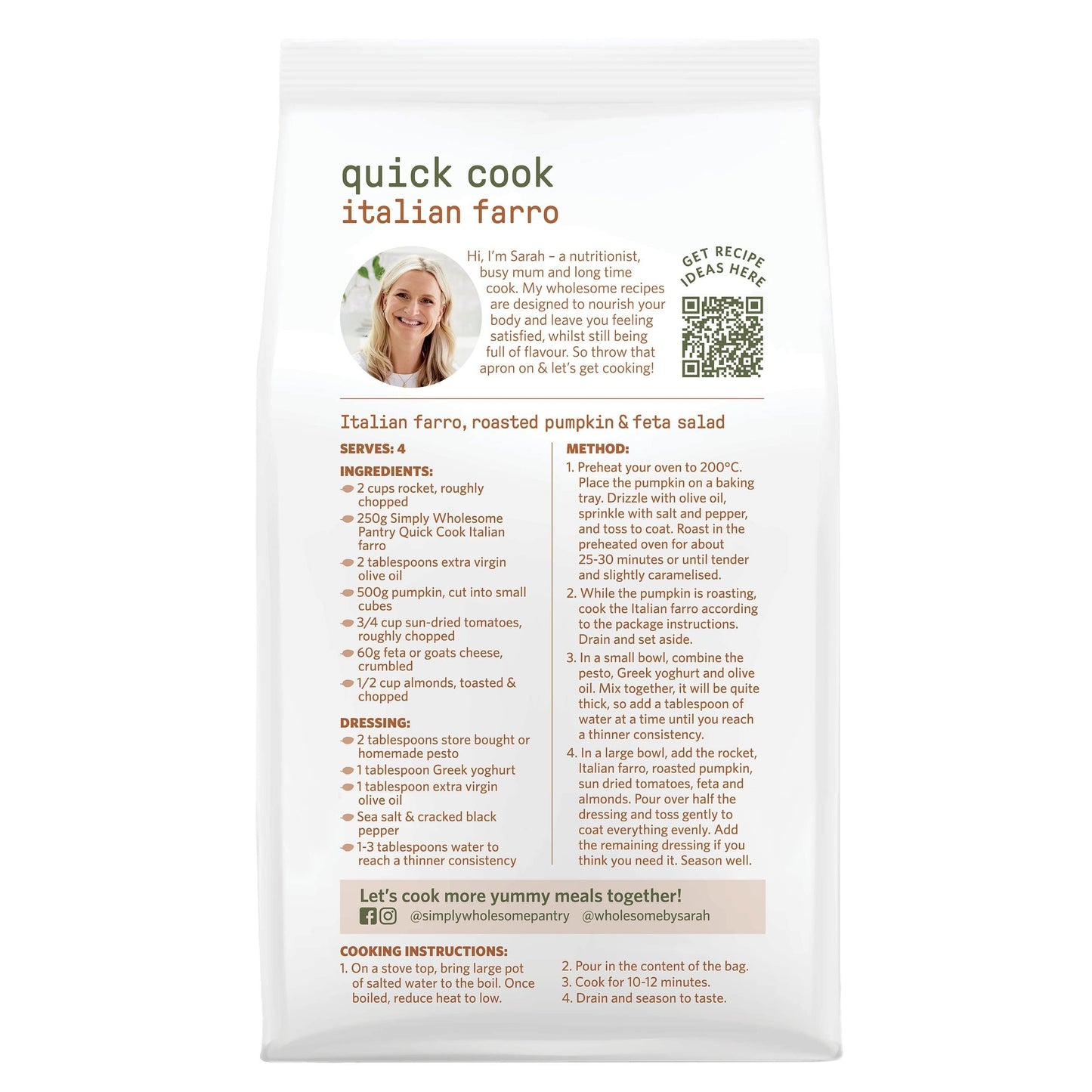 Quick Cook Grains Italian Farro - 8 Pack Bundle