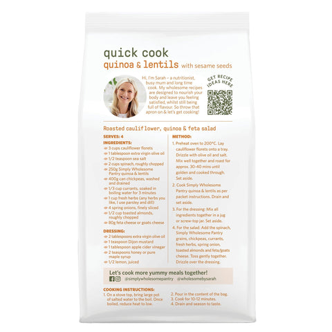 Quinoa & Lentils Quick Cook Grains